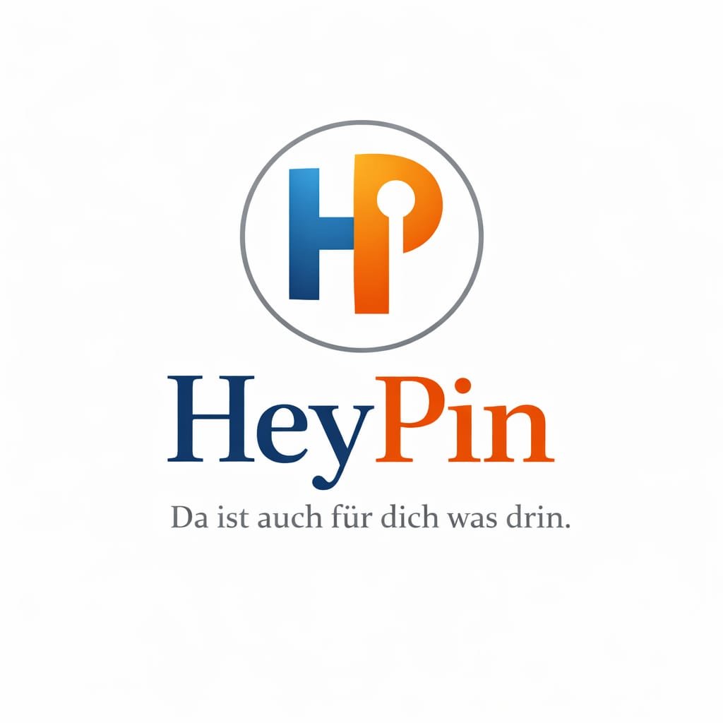 Silber-graue HeyPin-Signaleinheit mit rotem Pin am Briefkasten