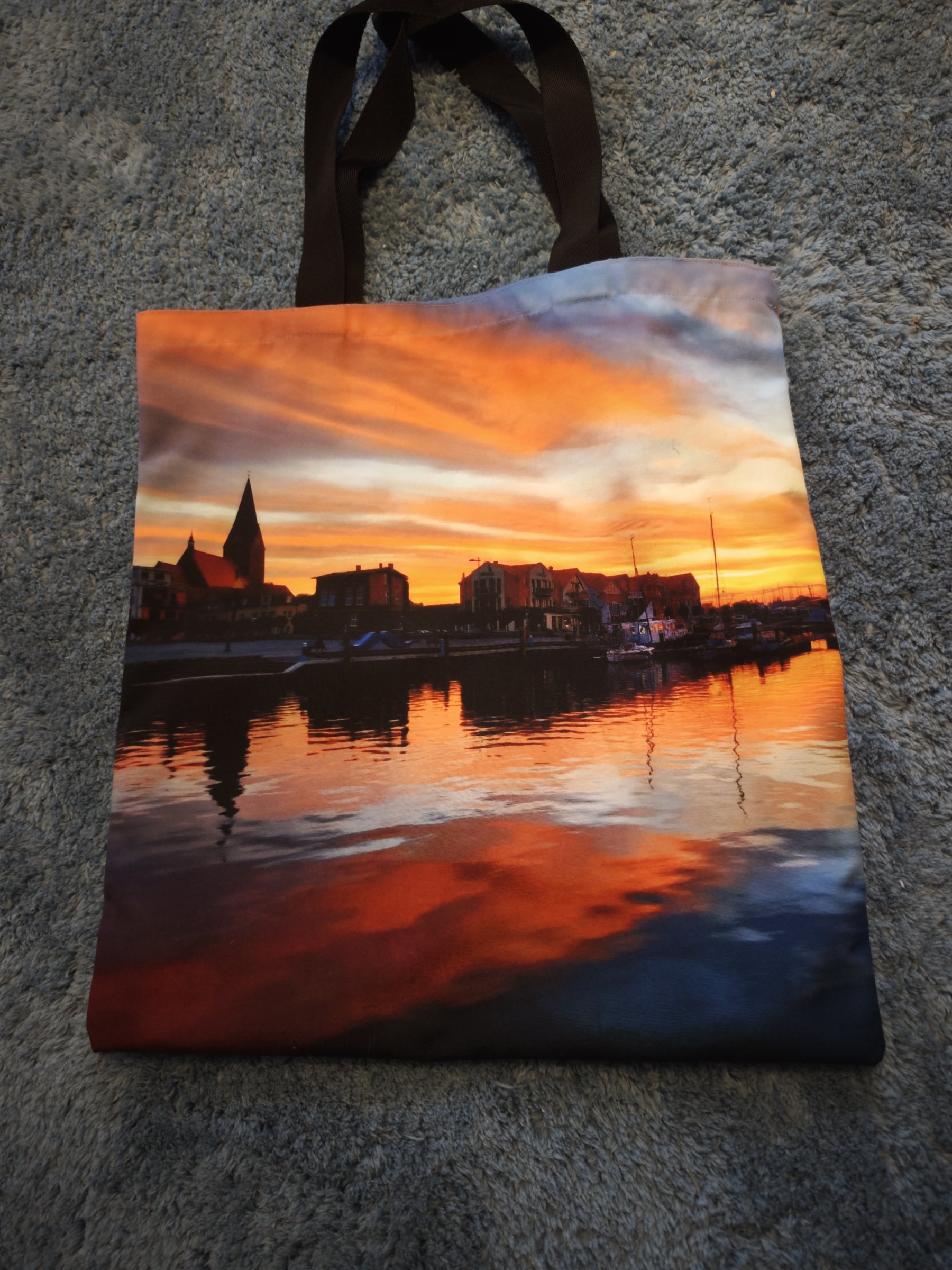 Shopping Beutel mit Barth im Sonnenuntergang 2