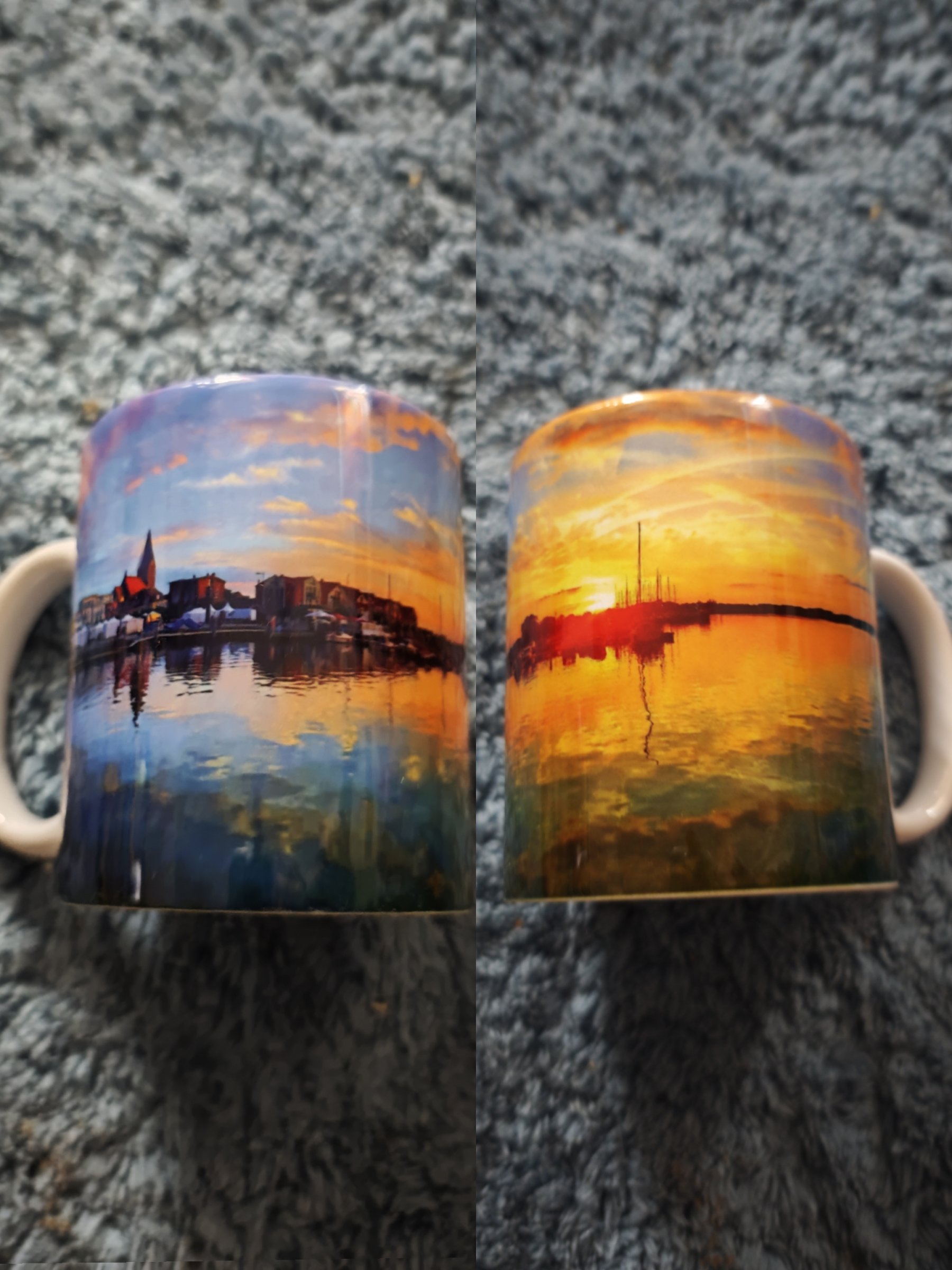 Panorama Tasse, Barth im Sonnenuntergang 6