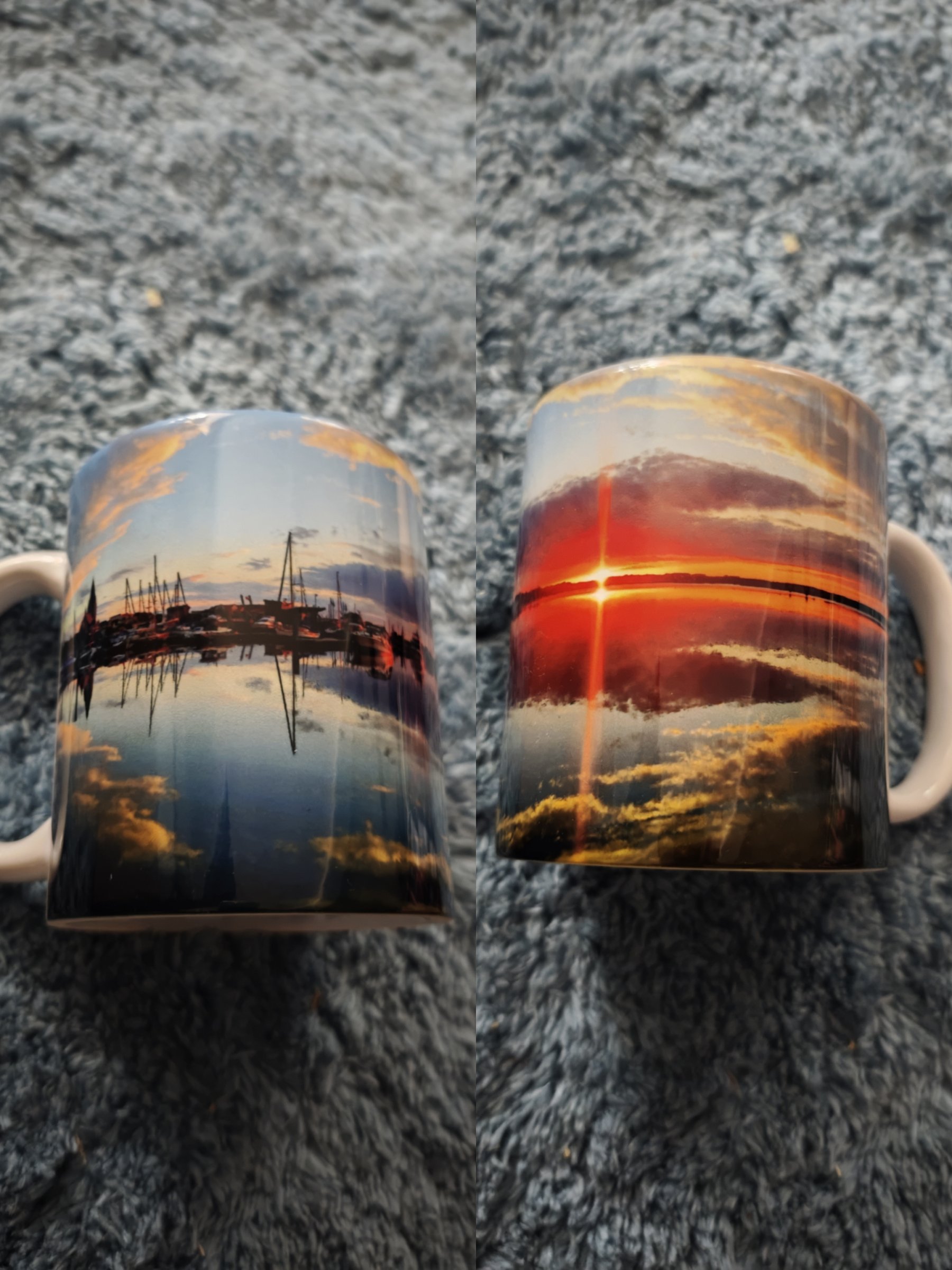 Panorama Tasse, Barth im Sonnenuntergang 2