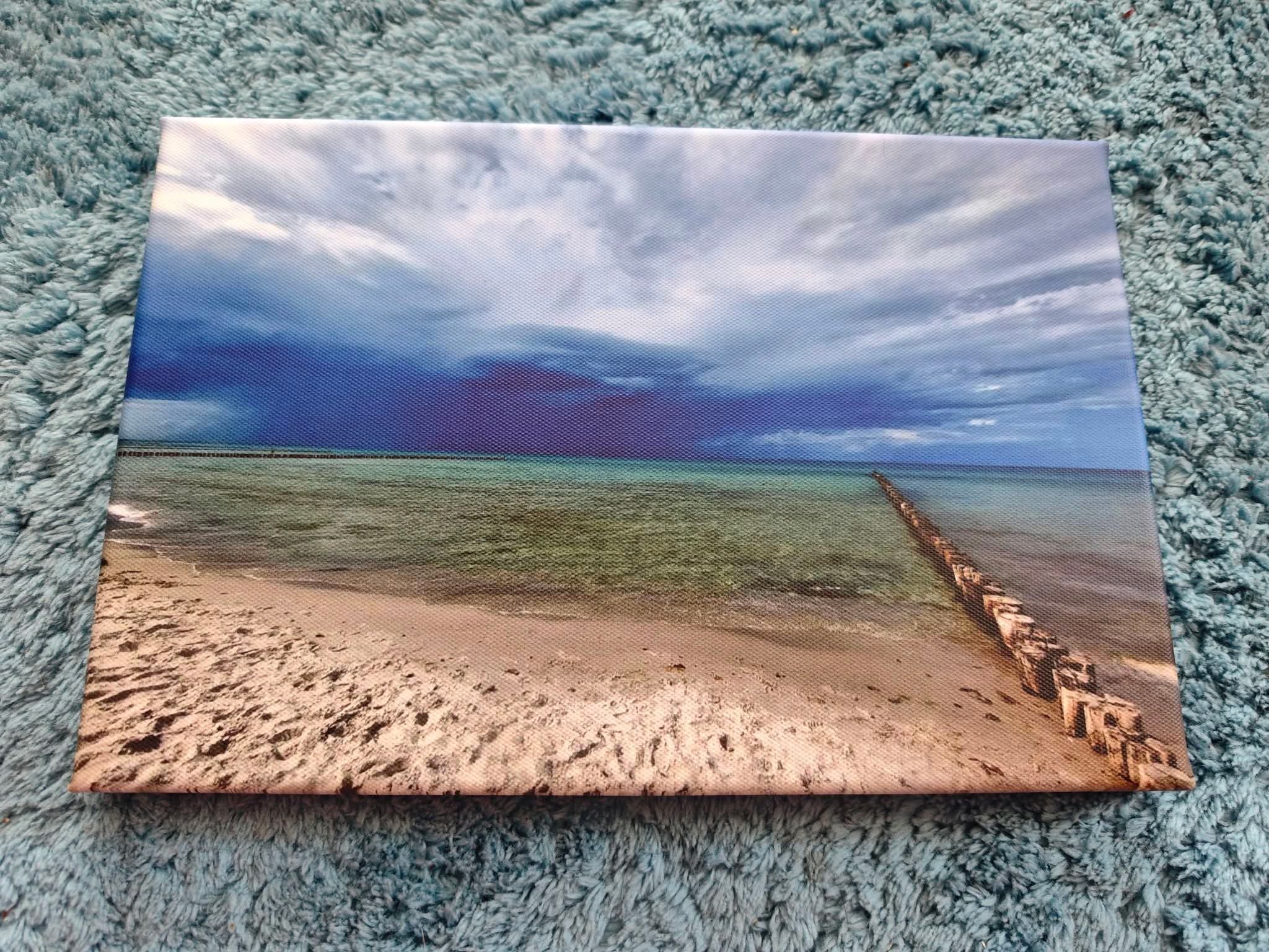 Unwetterfront am Strand 2 Leinwand 30x20