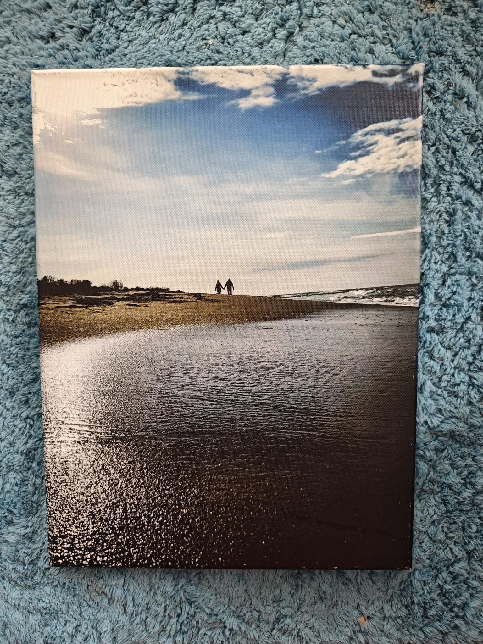 Strandspaziergang Leinwand 40x30