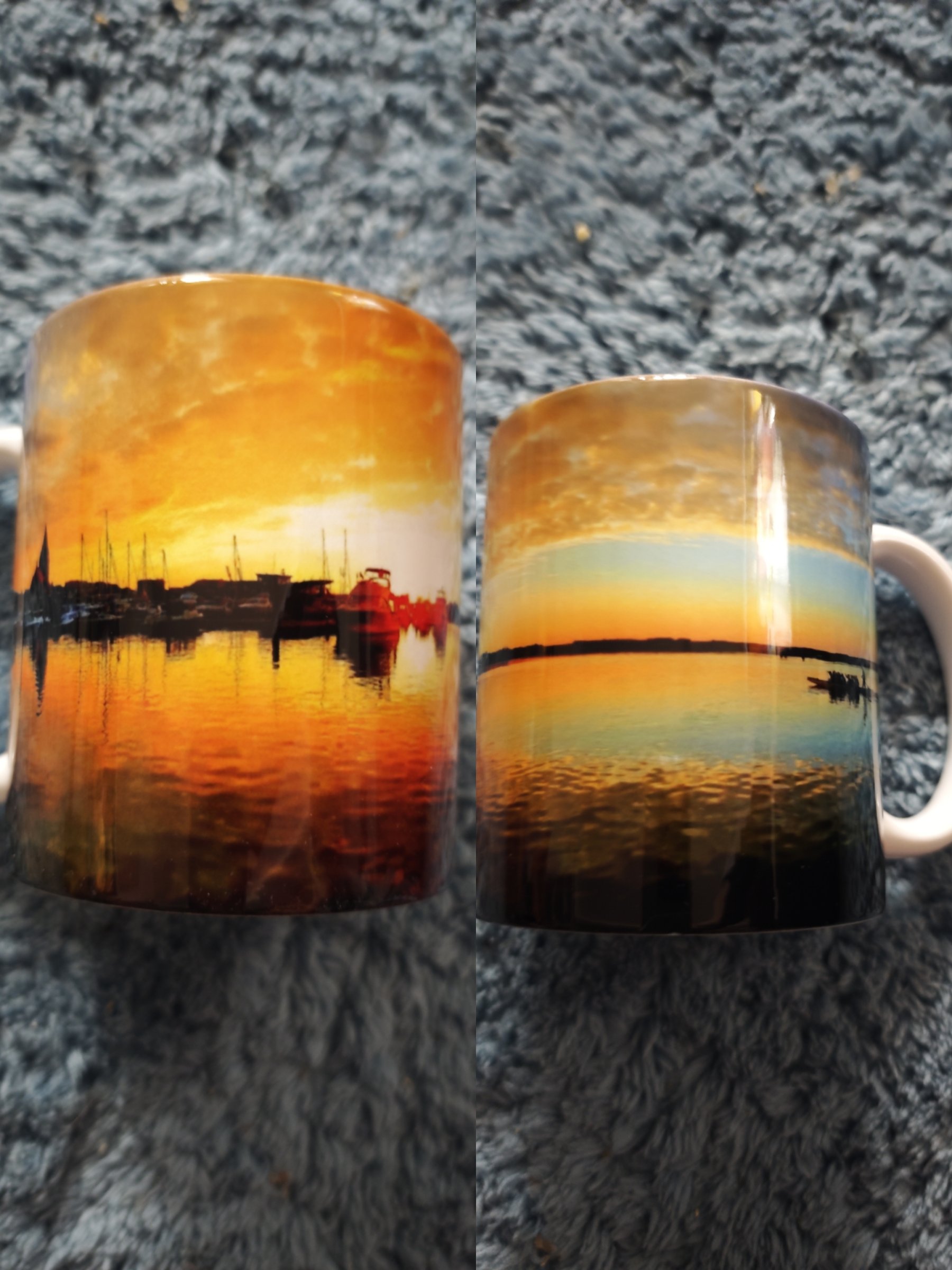 Panorama Tasse, Barth im Sonnenuntergang 3