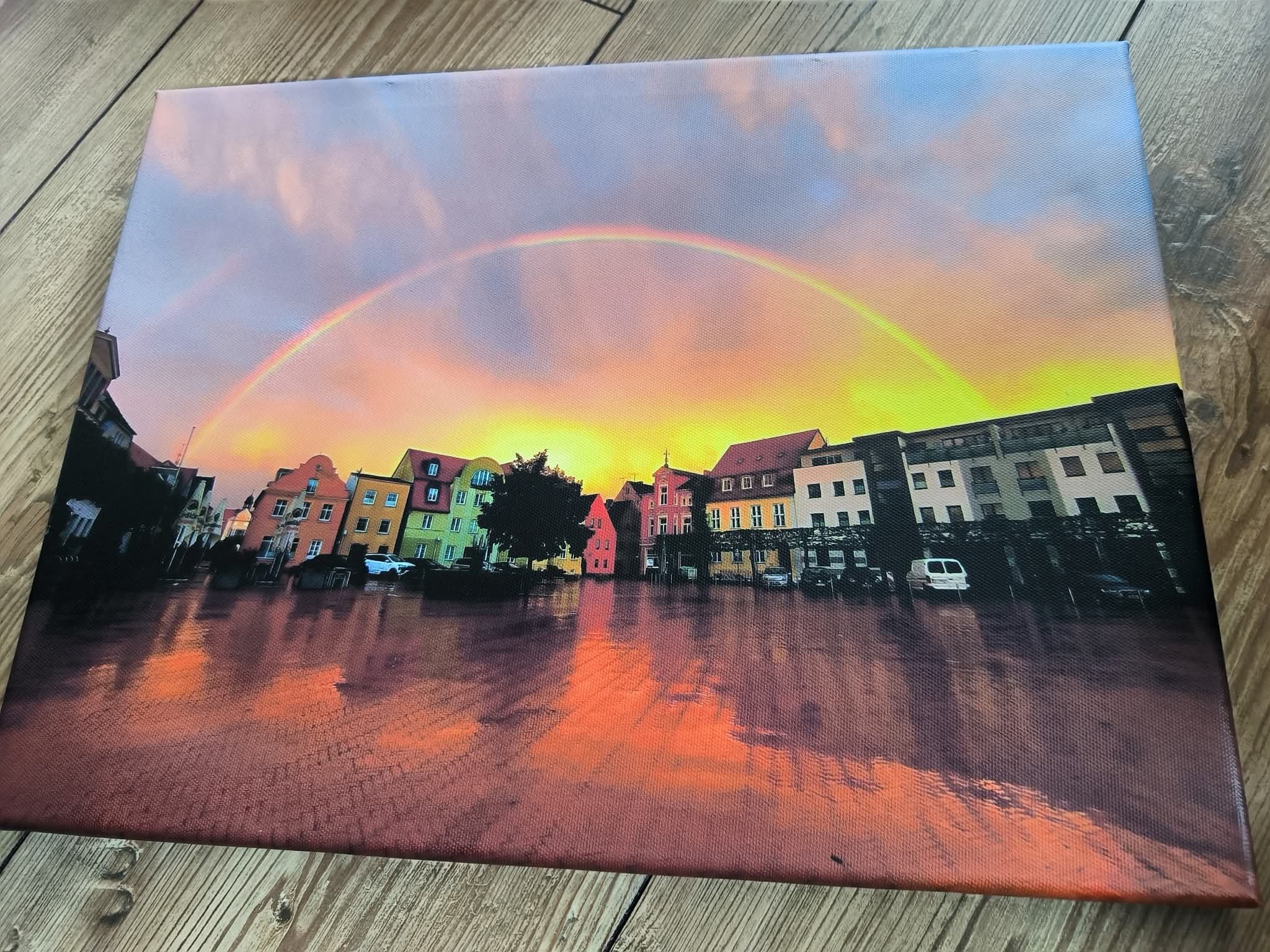 Regenbogen Leinwand 30x40 2