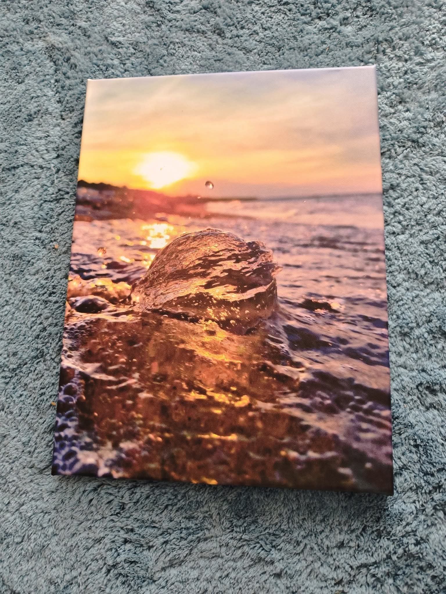 Fotokugel am Strand Leinwand 40x30