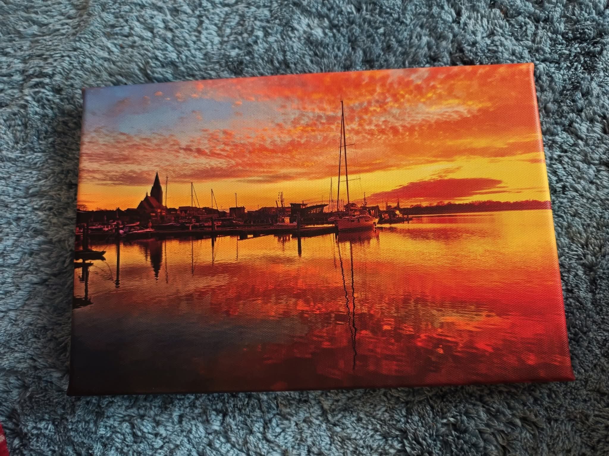 Barth im Sonnenuntergang 8 Leinwand 30x20
