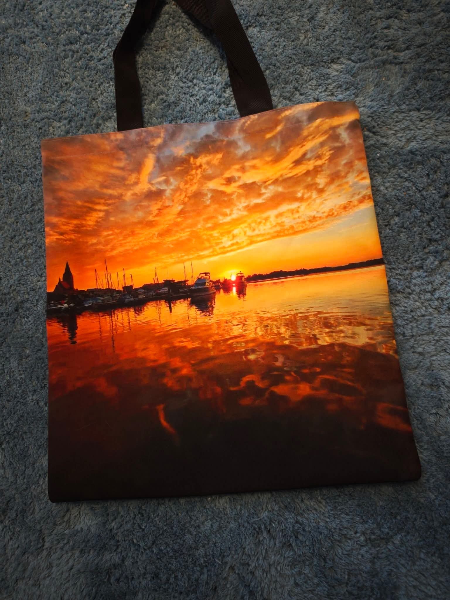 Shopping Beutel mit Barth im Sonnenuntergang 3