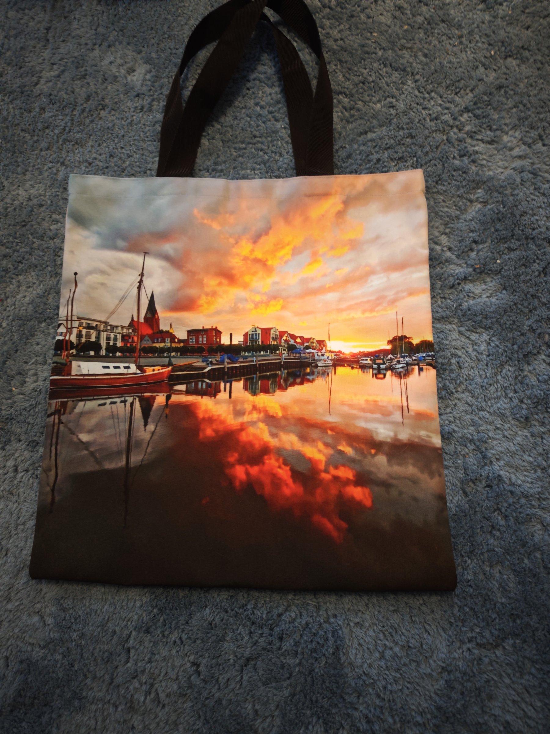 Shopping Beutel mit Barth im Sonnenuntergang 1