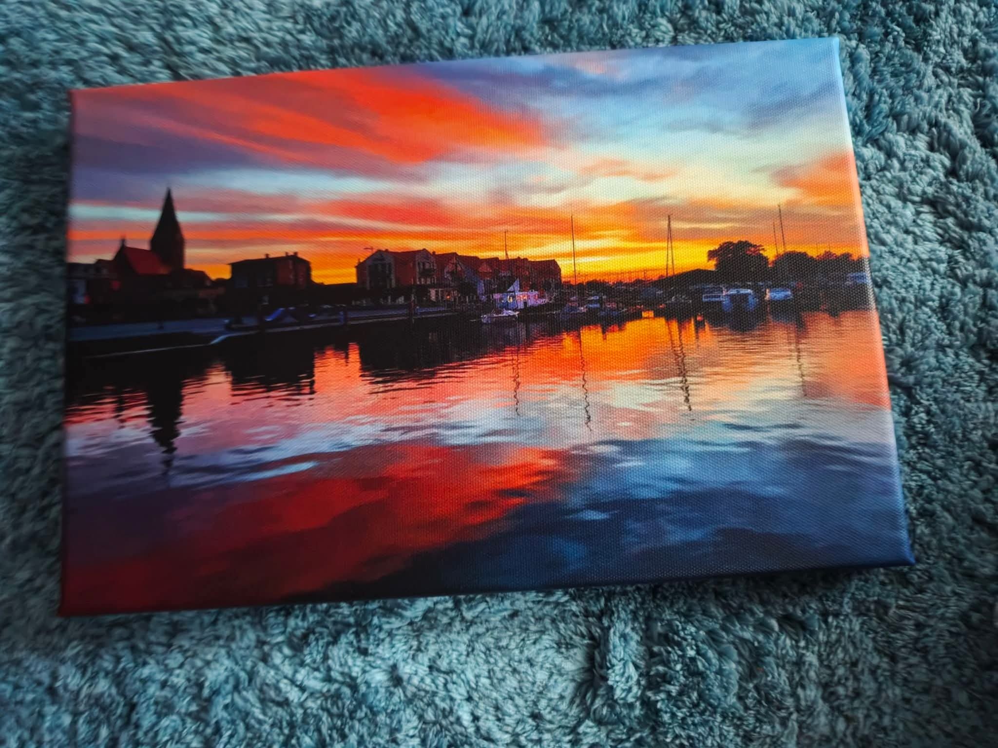 Barth im Sonnenuntergang 10 Leinwand 30x20