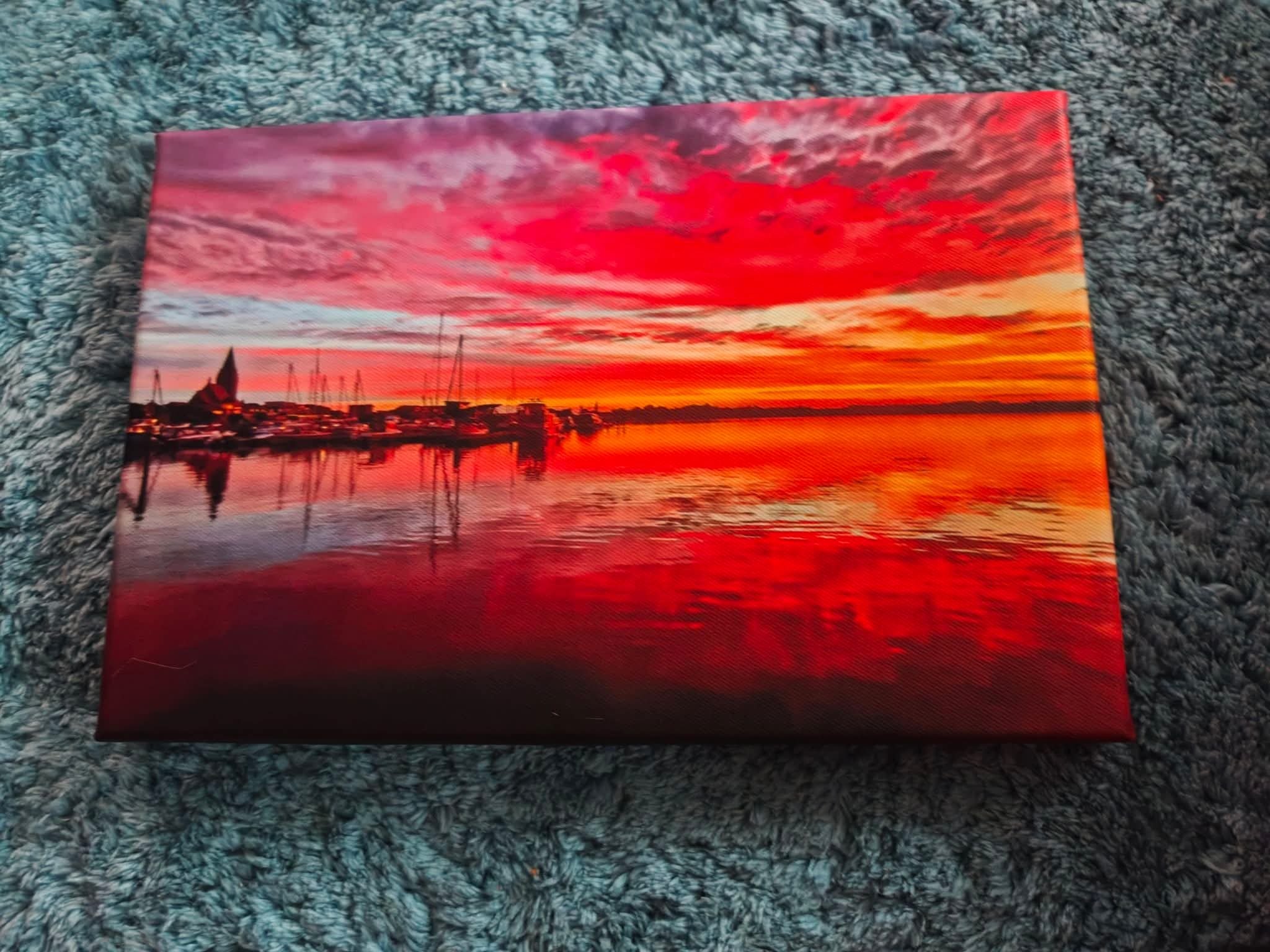 Barth im Sonnenuntergang 12 Leinwand 30x20