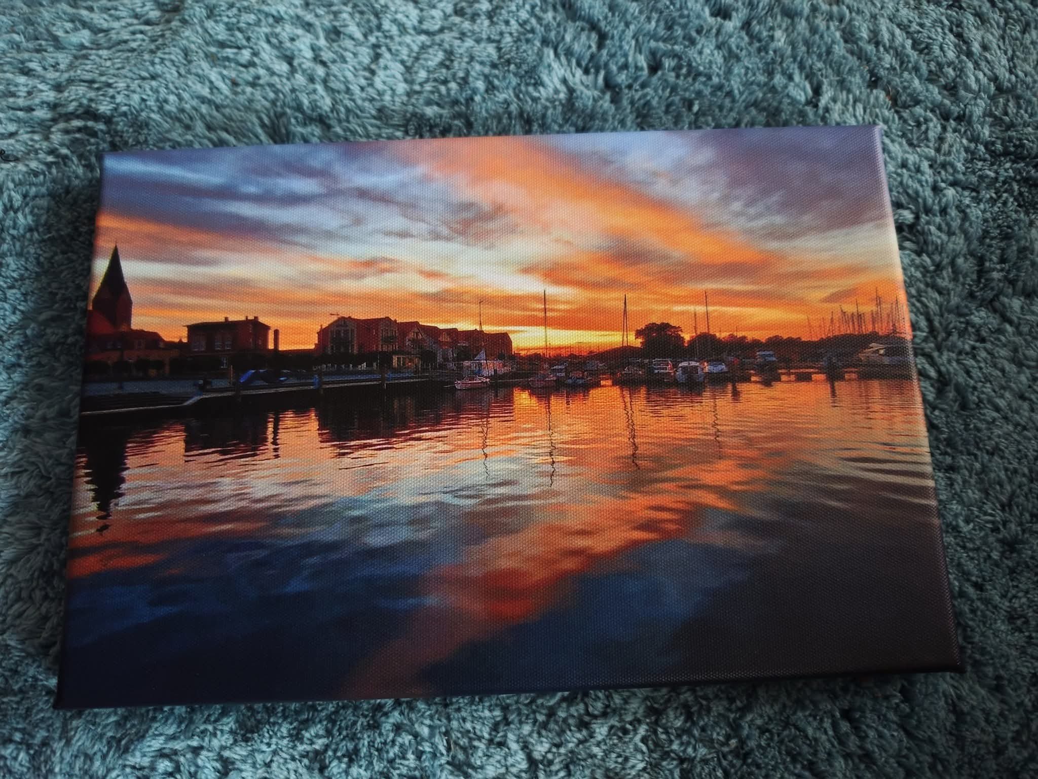 Barth im Sonnenuntergang 9 Leinwand 30x20