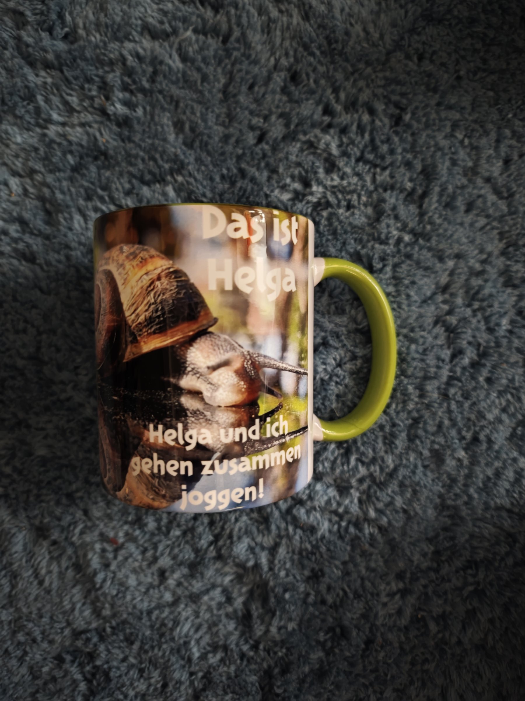 Tasse mit Schnecke