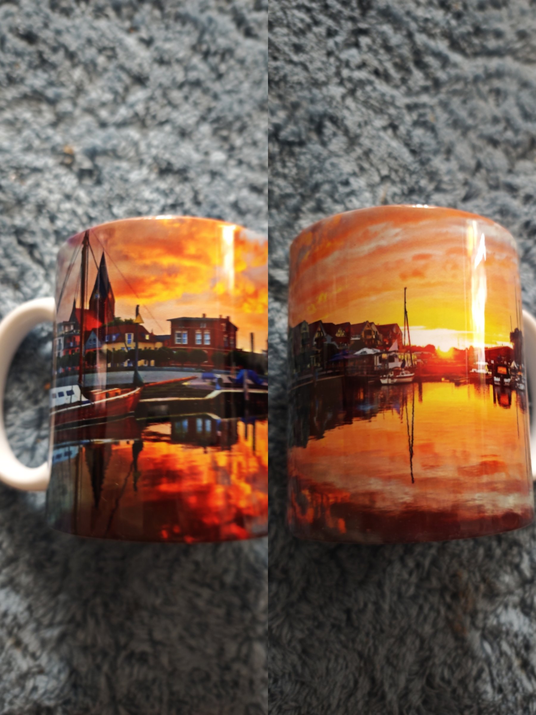 Panorama Tasse, Barth im Sonnenuntergang 8