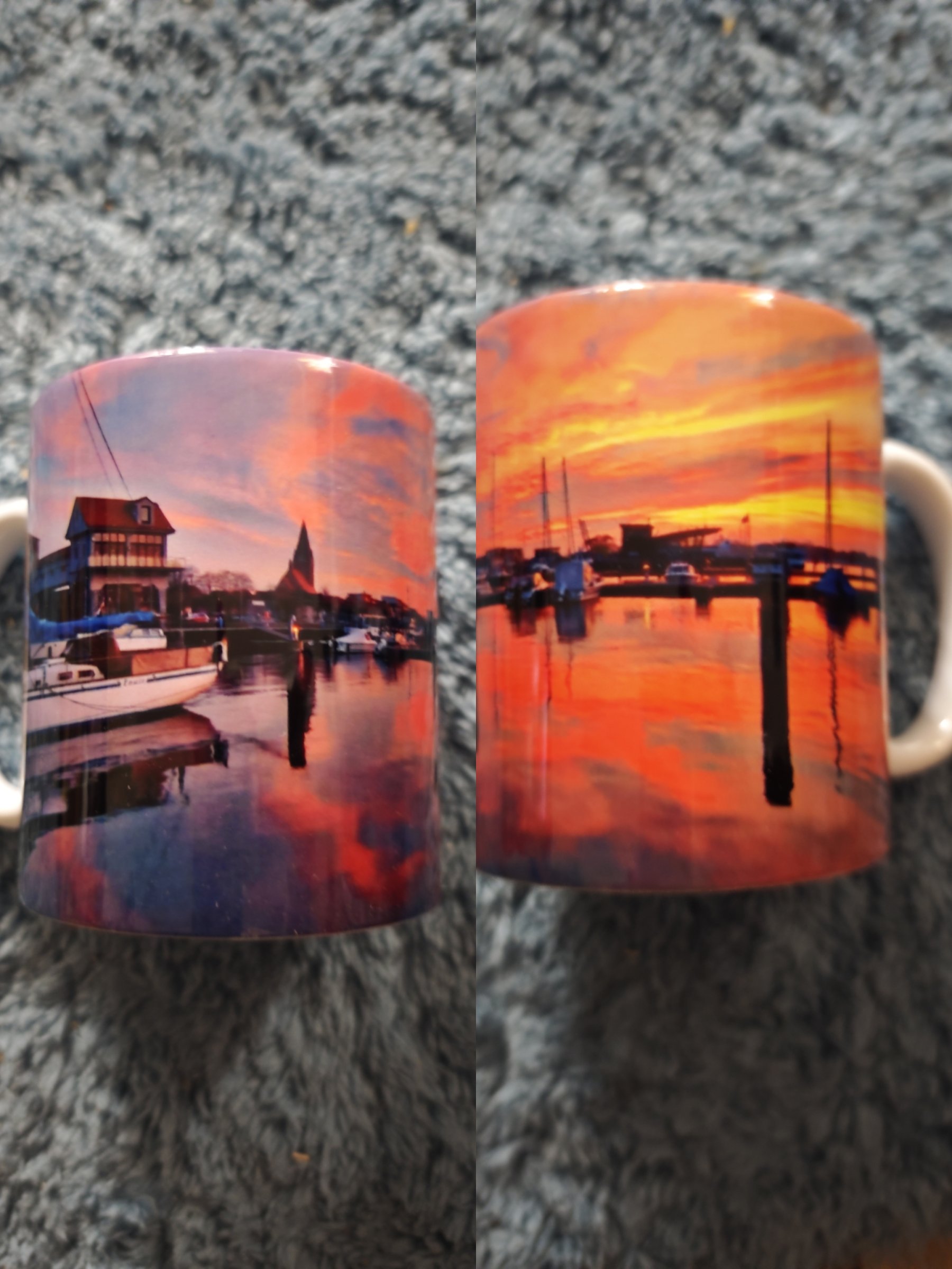 Panorama Tasse, Barth im Sonnenuntergang 7